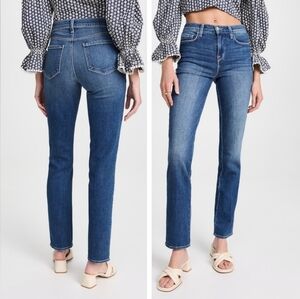 L'AGENCE Dean Slim straight High Rise Sequoia Wash Cigarette